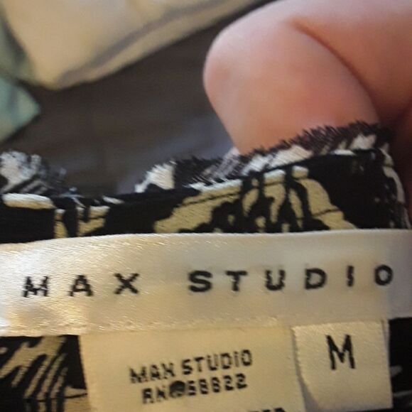 Max Studio Black White Multi Print Dress - Picture 6 of 8